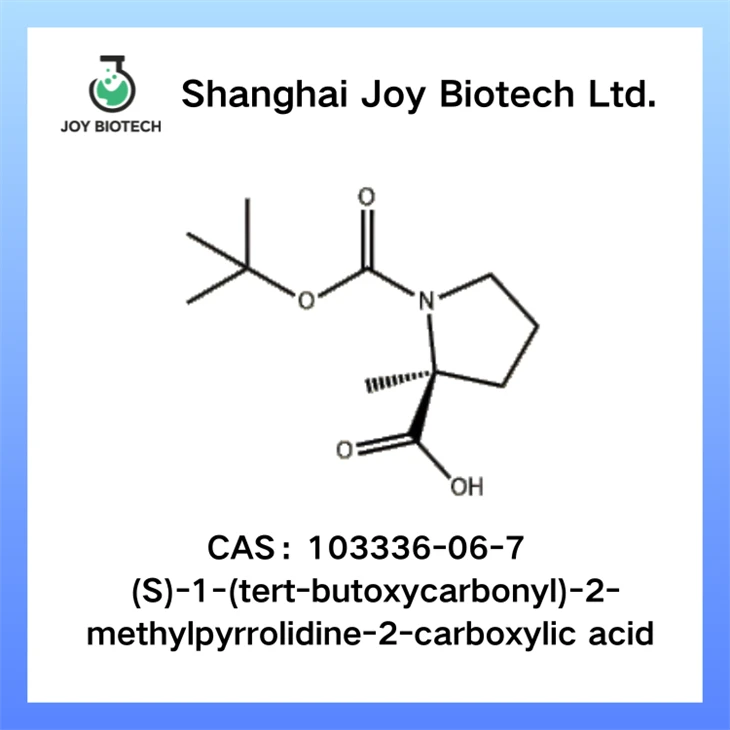 (S)-1-(tert-bútoxýkarbónýl)-2-metýlpýrrólidín-2-karboxýlsýra CAS NO 103336-06-7